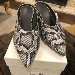 Vince reptile slide loafer